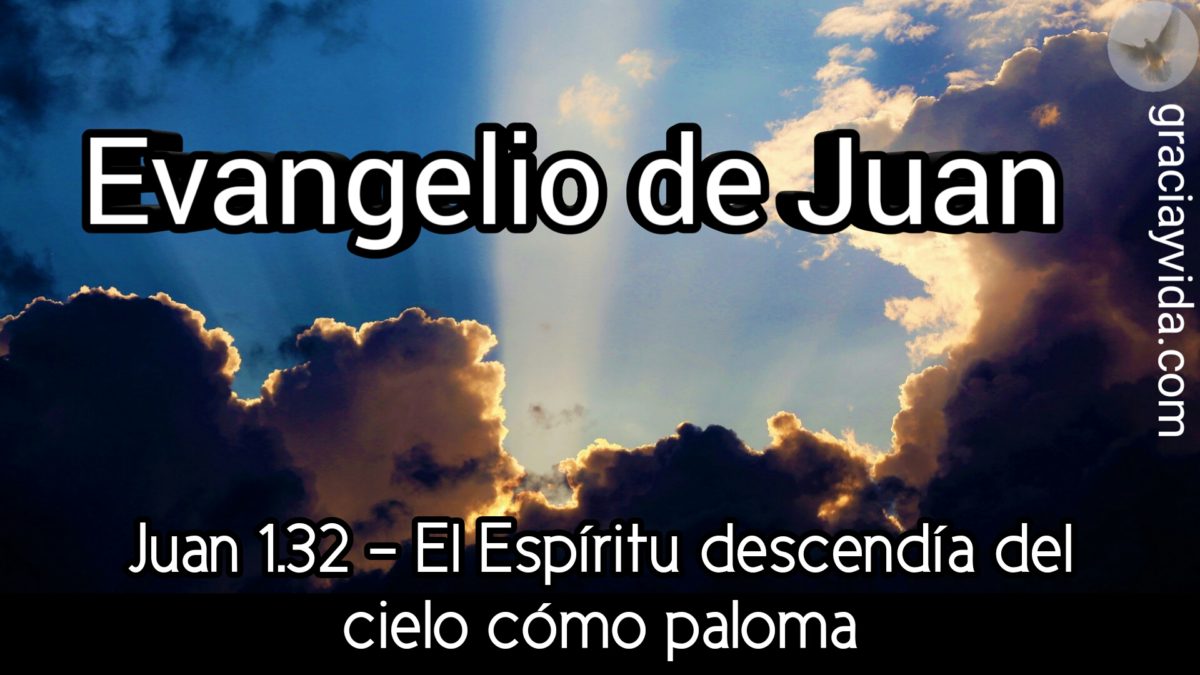 Juan 1.32 - El Espíritu descendía del cielo cómo paloma