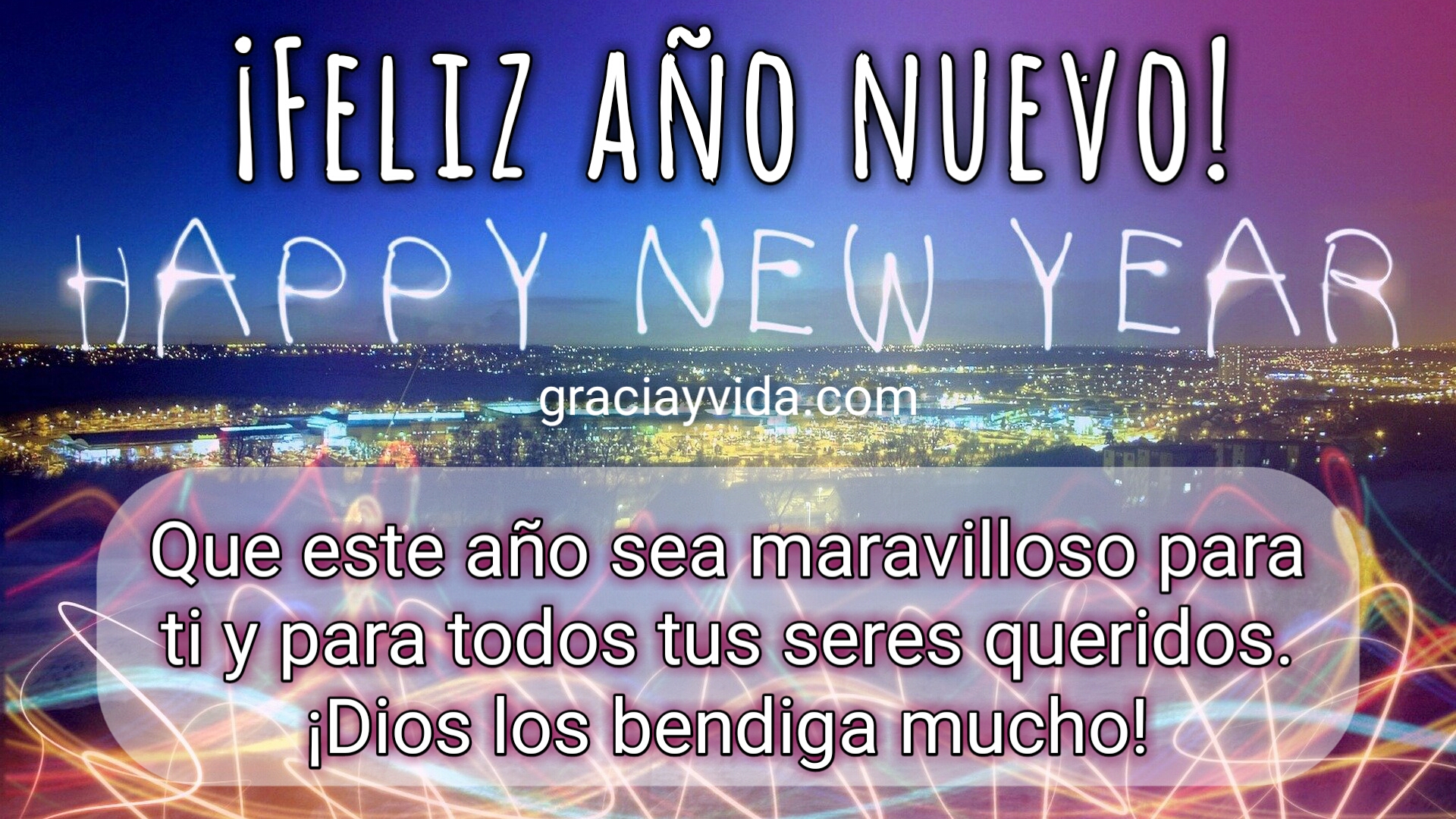 Postales cristianas de año nuevo