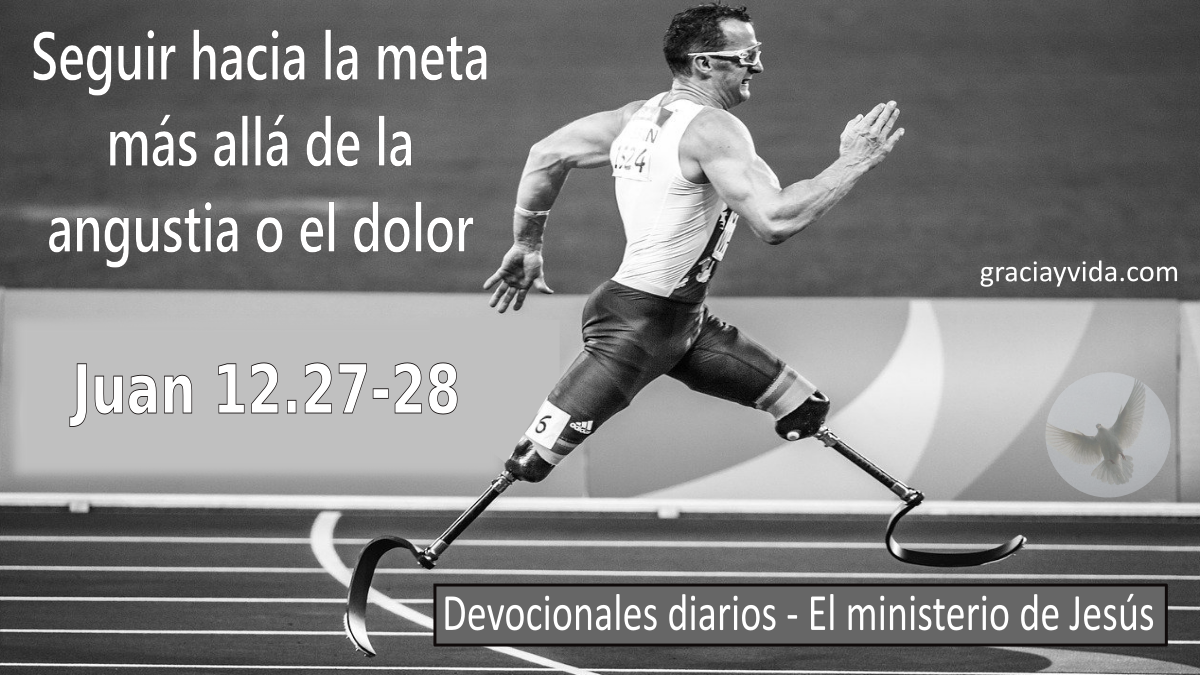 Seguir hacia la meta más allá de la angustia o el dolor - Juan 12.27-28