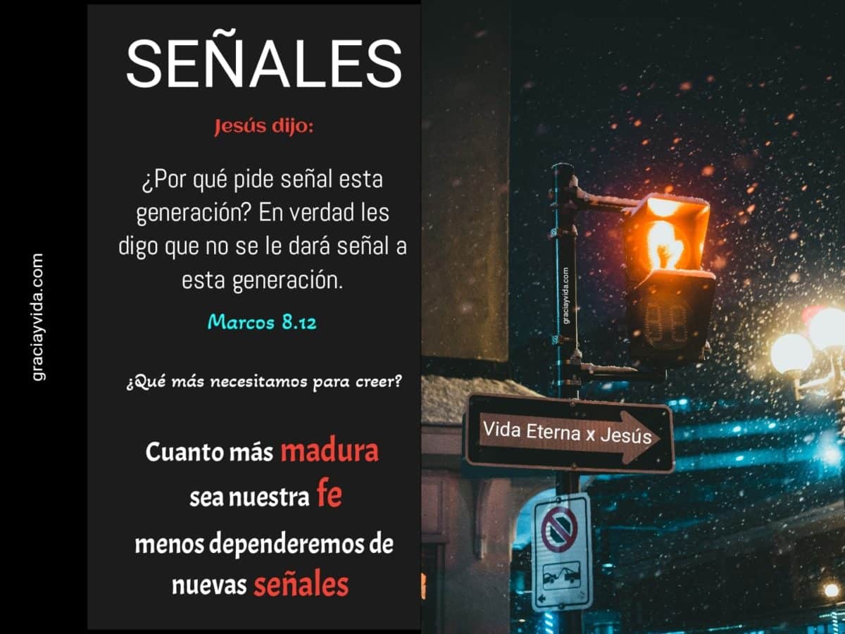 Señales de Dios y la fe