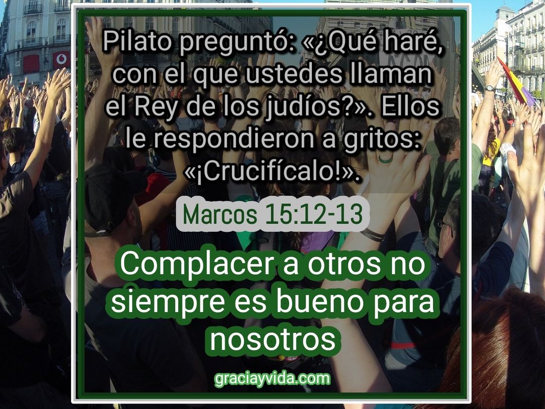 Complacer no siempre es bueno