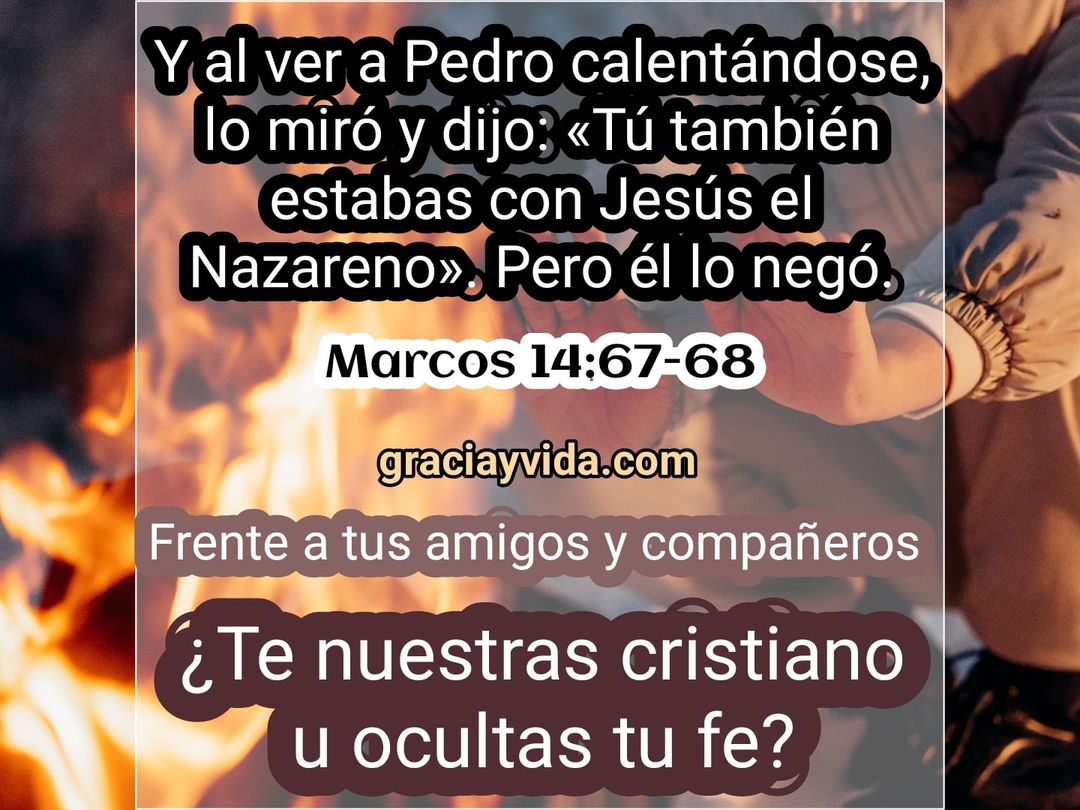 Te avergüenza tu fe