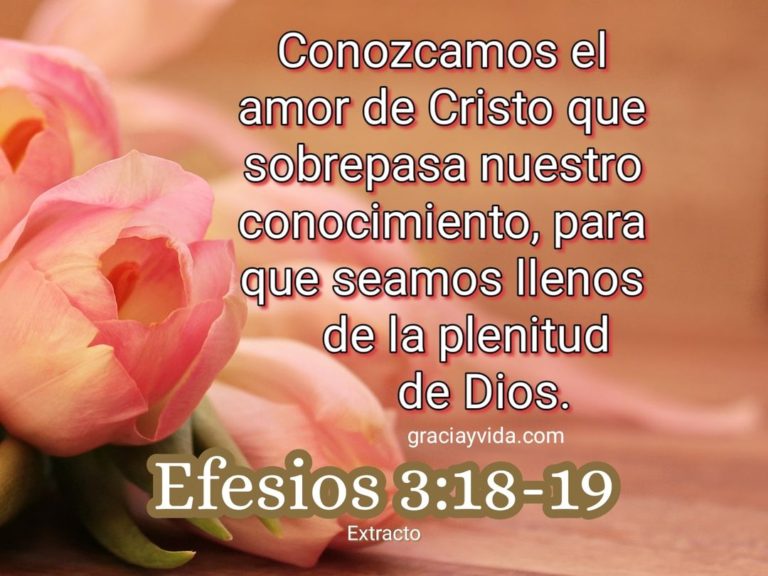 Efesios 3:18-19: Amor De Cristo Supera Todo Entendimiento