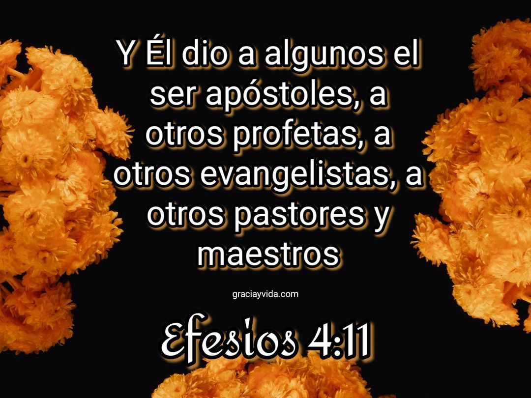 Efesios 4:11: Apóstoles Profetas Evangelistas y Pastores